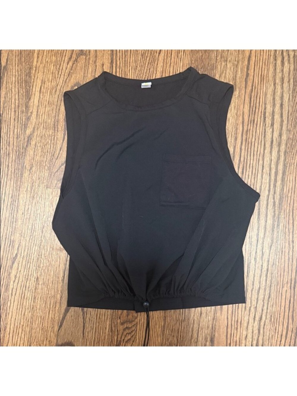 Sleeveless Black Muscle Tee